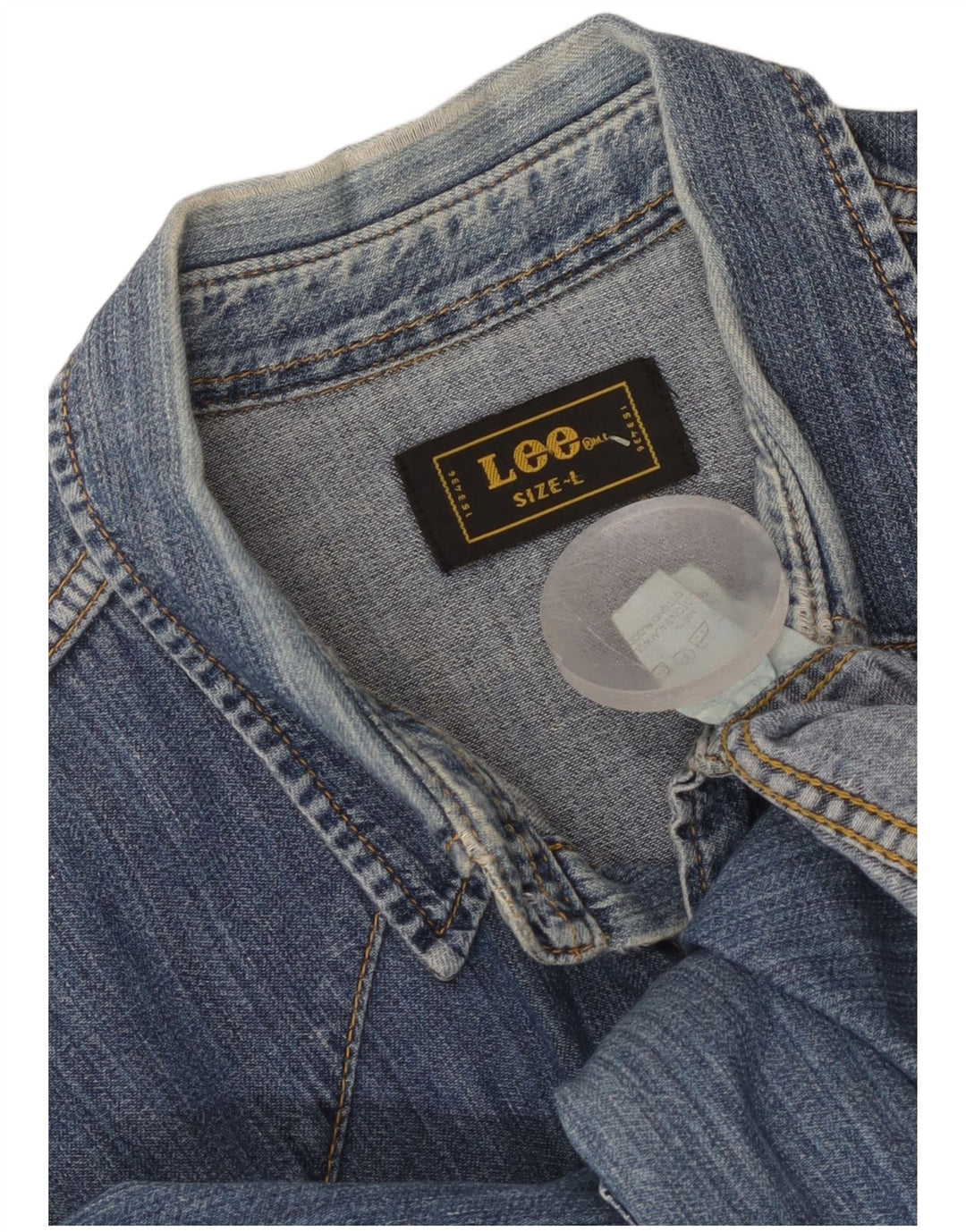 Lee muška traper košulja Large Blue Pamuk