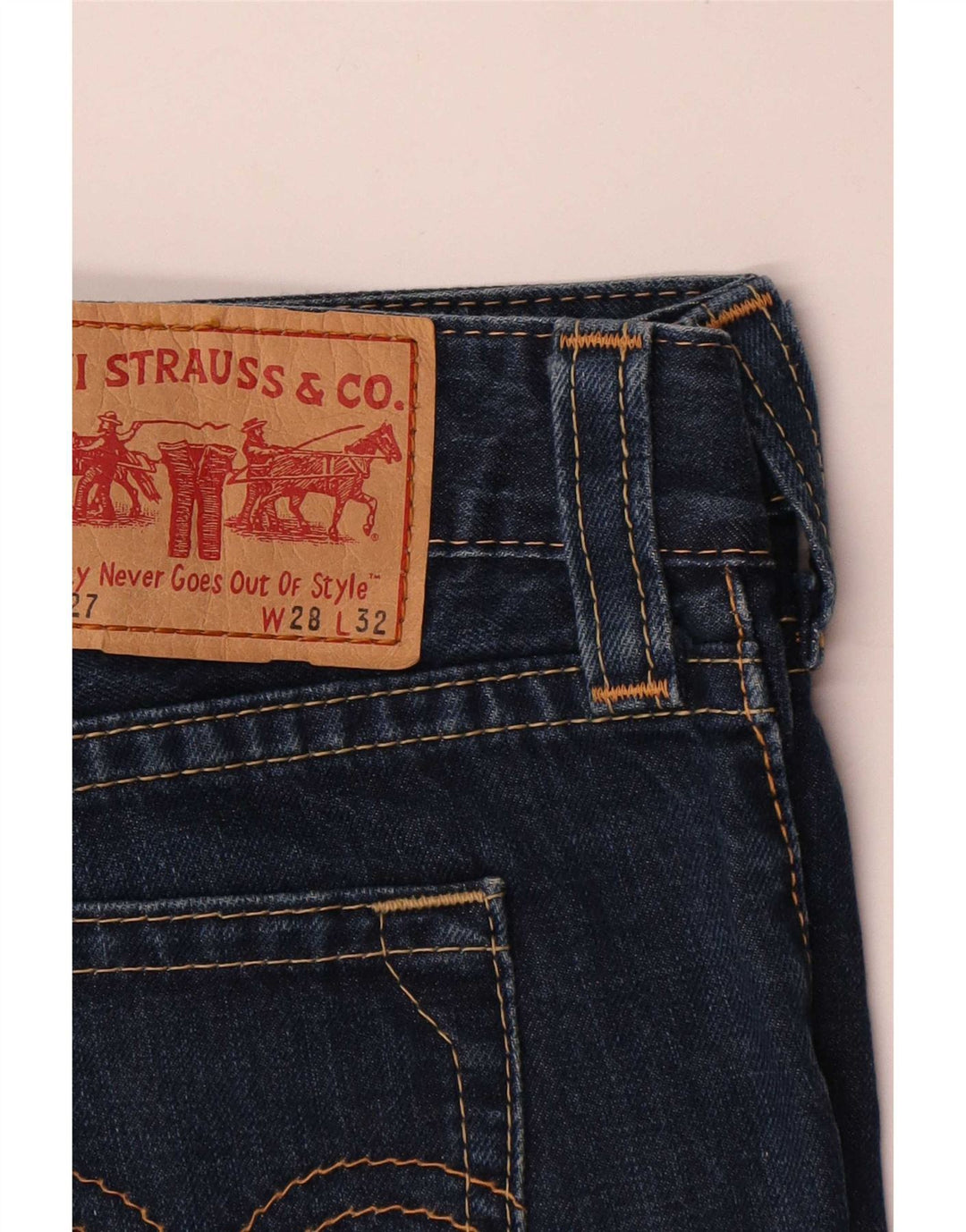 Levi's ženske kratke traper hlače 927 W28 srednje tamnoplave