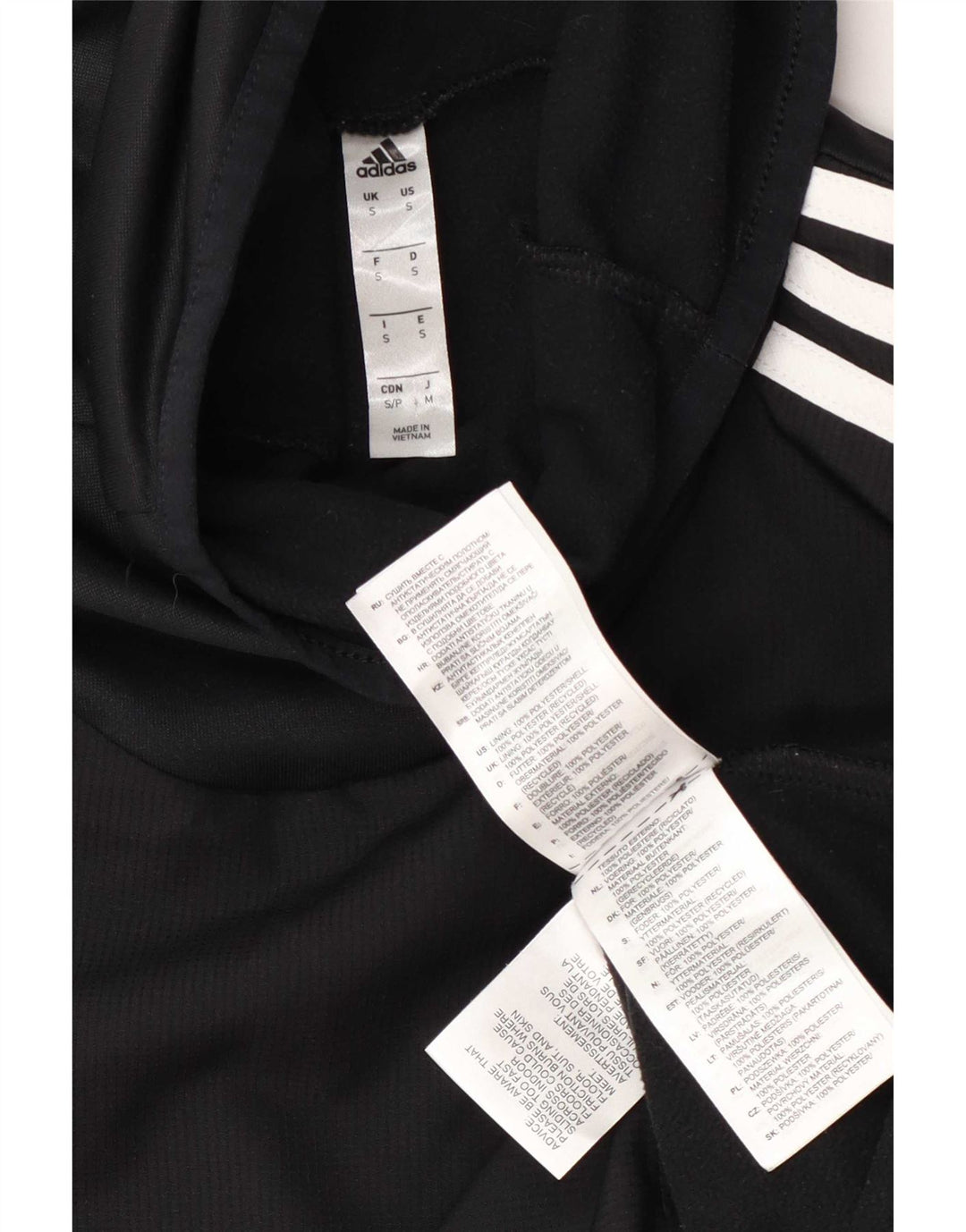 Gornji dio trenirke Adidas Climawarm Pulover Mali crni poliester