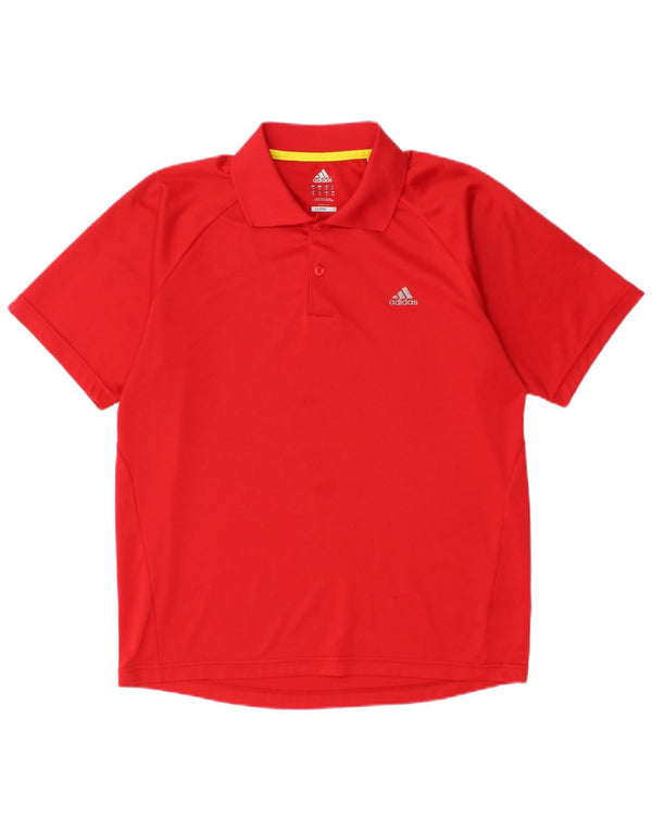 ADIDAS Mens Climalite Polo Shirt Medium Red