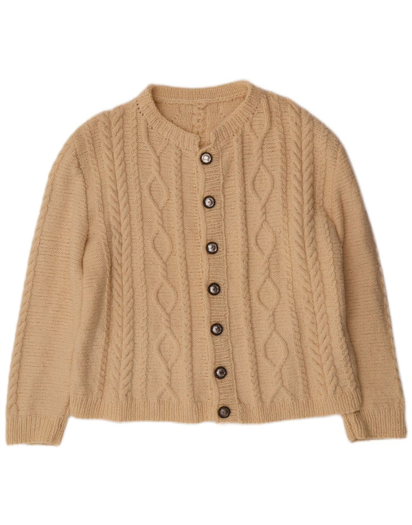 VINTAGE ženski kardigan pulover UK 16 Large Off White