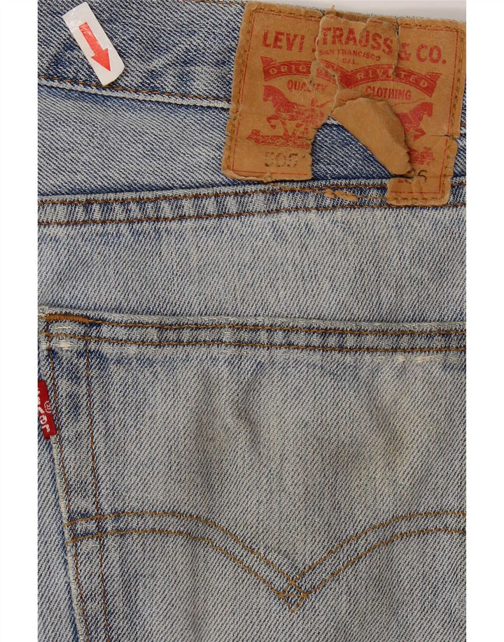 Levi's muške 505 ravne traperice s oštećenjem W34 L28, plavi pamuk