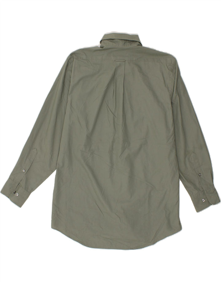 IZOD Mens Easy Care Shirt Size 15 1/2 Medium Grey Cotton Vintage Izod and Second-Hand Izod from Messina Hembry 