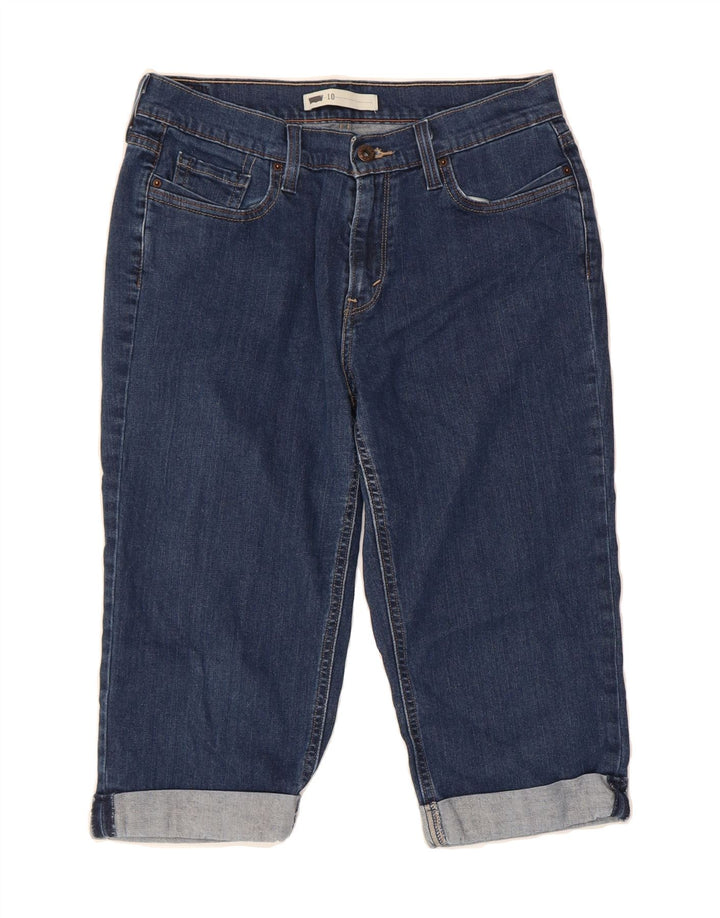 LEVI'S Womens Capri Jeans W30 L17 Navy Blue Cotton Vintage Levi's and Second-Hand Levi's from Messina Hembry 