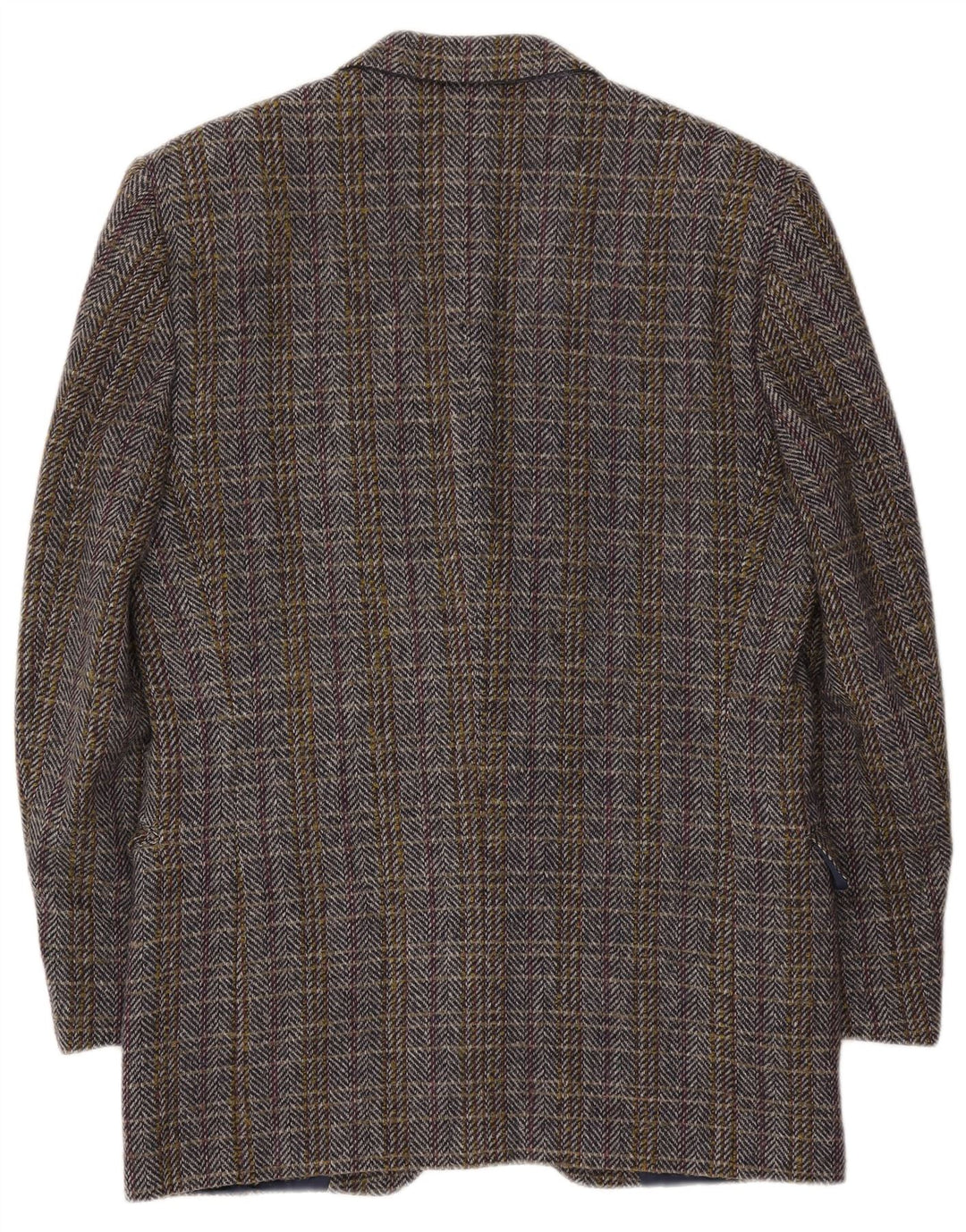 Vintage muški sako IT 50 velika raznobojna vuna riblja kost