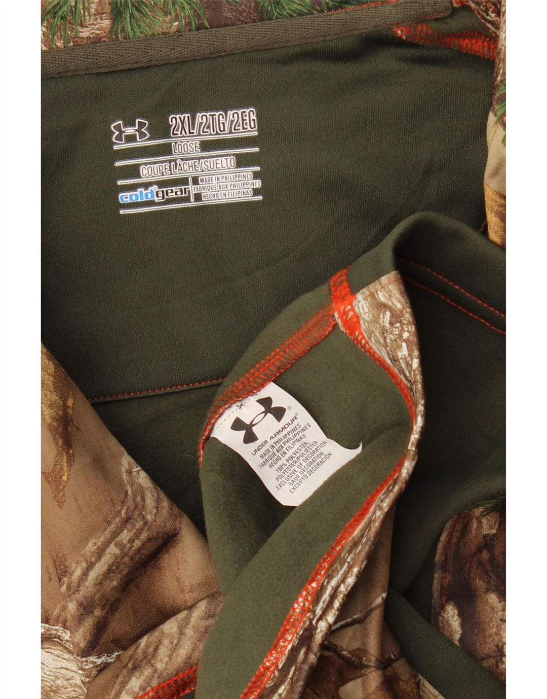 UNDER ARMOUR Muška trenirka Cold Gear Top 2XL smeđe boje