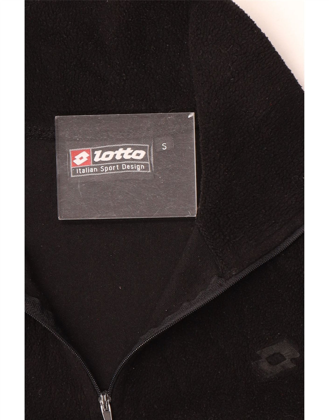 Lotto muški flis džemper s patentnim izrezom, mali, crni