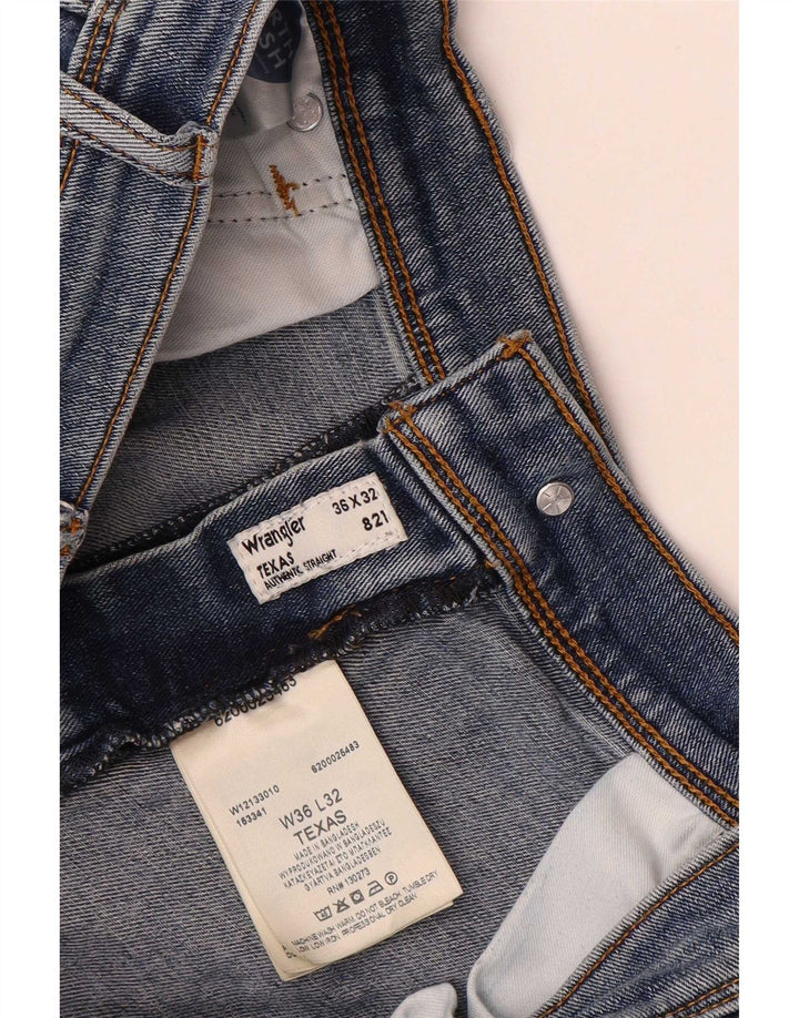 Wrangler muške ravne traperice W36 L32 plavi pamuk