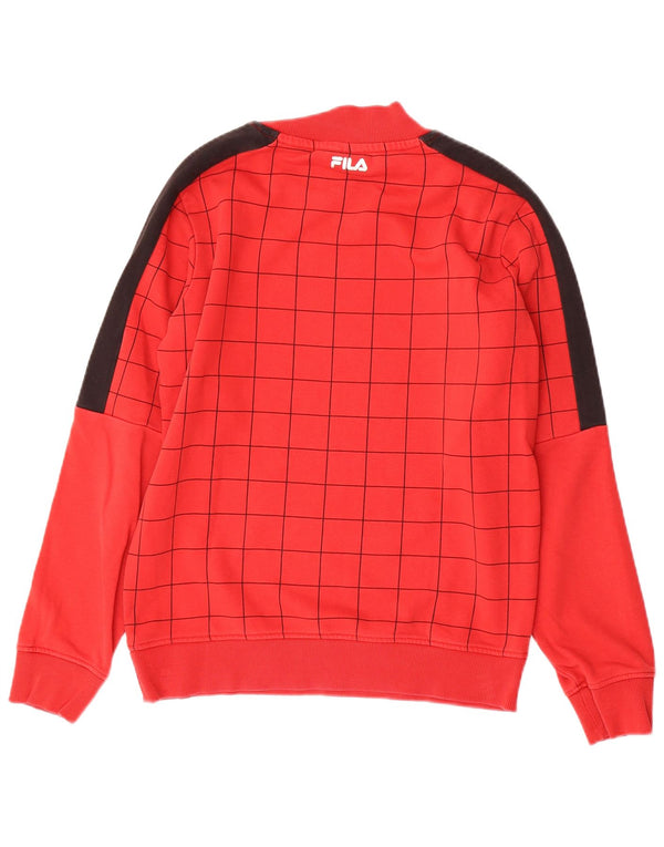 FILA Boys Graphic Sweatshirt Džemper 13-14 godina Red Colourblock