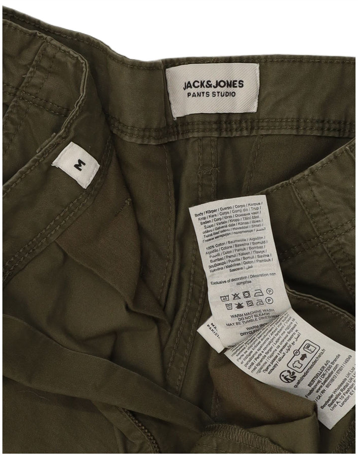 Jack & Jones muške kargo kratke hlače srednje veličine W32 kaki pamuk