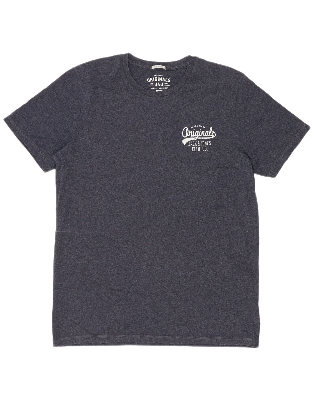 Jack & Jones muška majica kratkih rukava srednje tamnoplavi pamuk