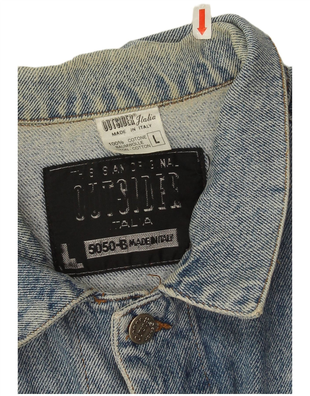 Outsider muška traper jakna UK 40 Large Blue Cotton