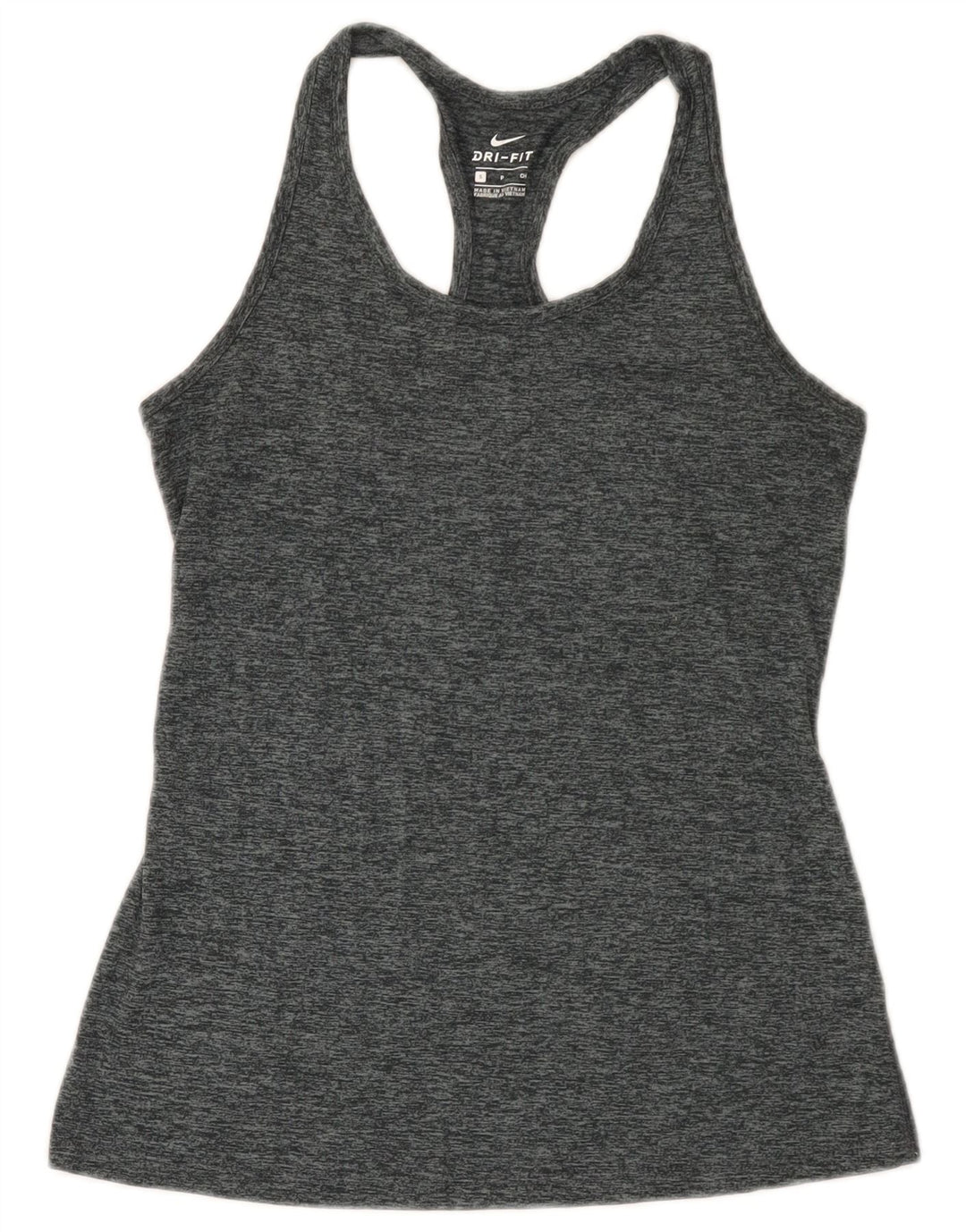 Nike Ženski Dri Fit Vest Top UK 8 Mali sivi flekasti poliester