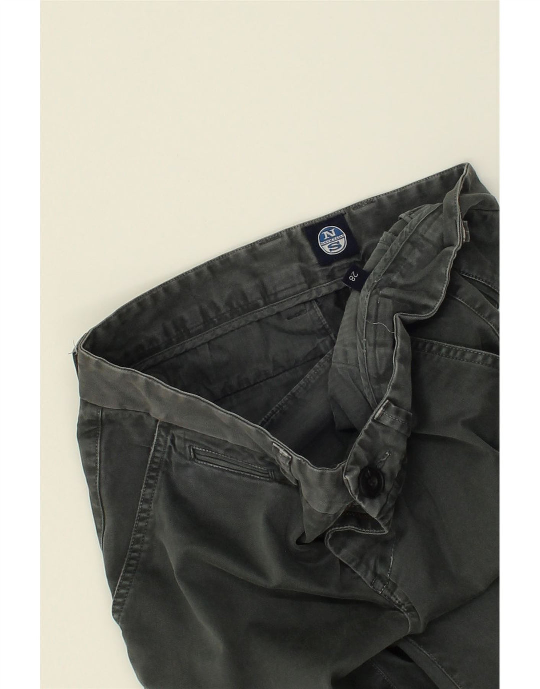 NORTH SAILS Mens Slim Chino Trousers W28 L31 Grey | Vintage North Sails | Thrift | Second-Hand North Sails | Used Clothing | Messina Hembry 