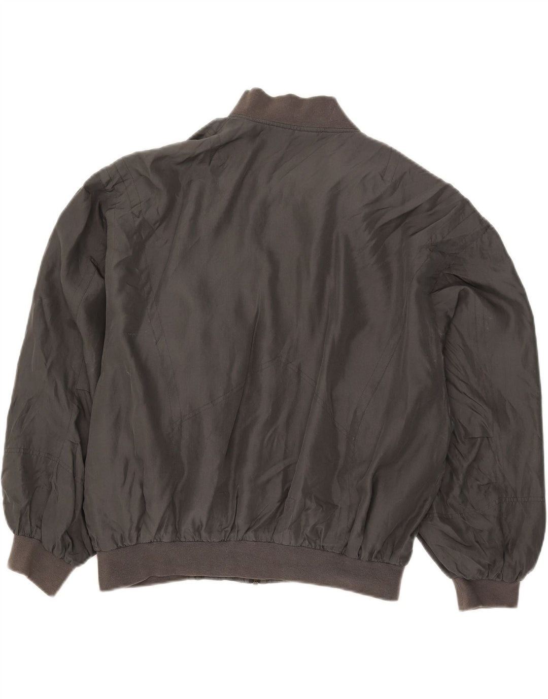 Vintage muška bomber jakna UK 38 srednje sive svile