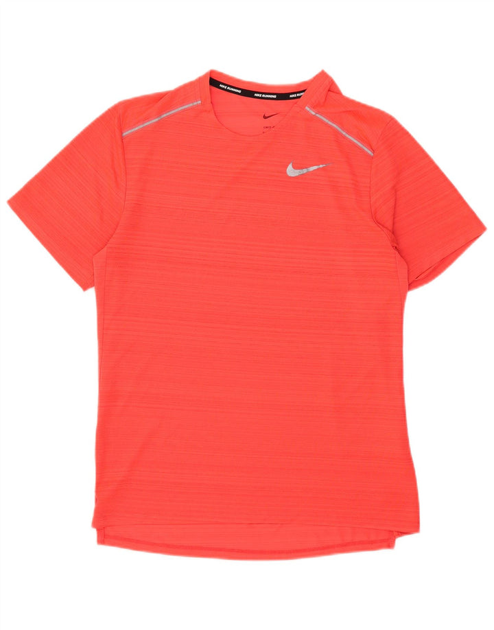Nike Dri Fit majica kratkih rukava s malim crvenim prugama od poliestera