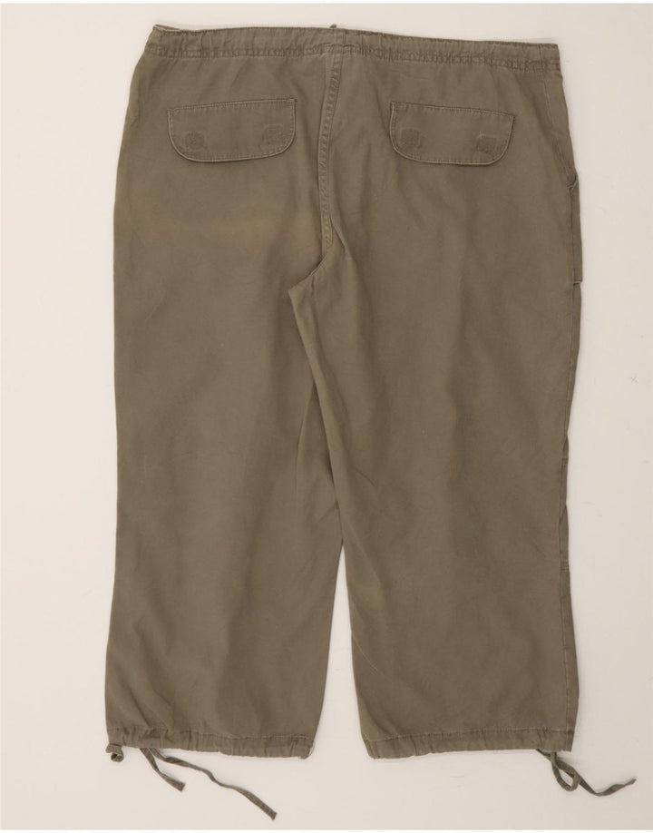 MOSSIMO Girls High Waist Cargo Capri Trousers 14-15 Years W31 L21 Khaki Vintage Mossimo and Second-Hand Mossimo from Messina Hembry 