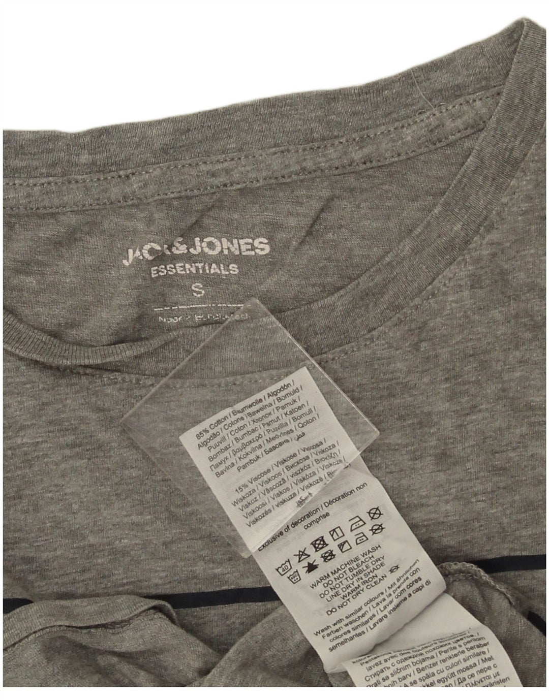 Jack & Jones muška majica kratkih rukava s grafičkim motivima, mali sivi pamuk
