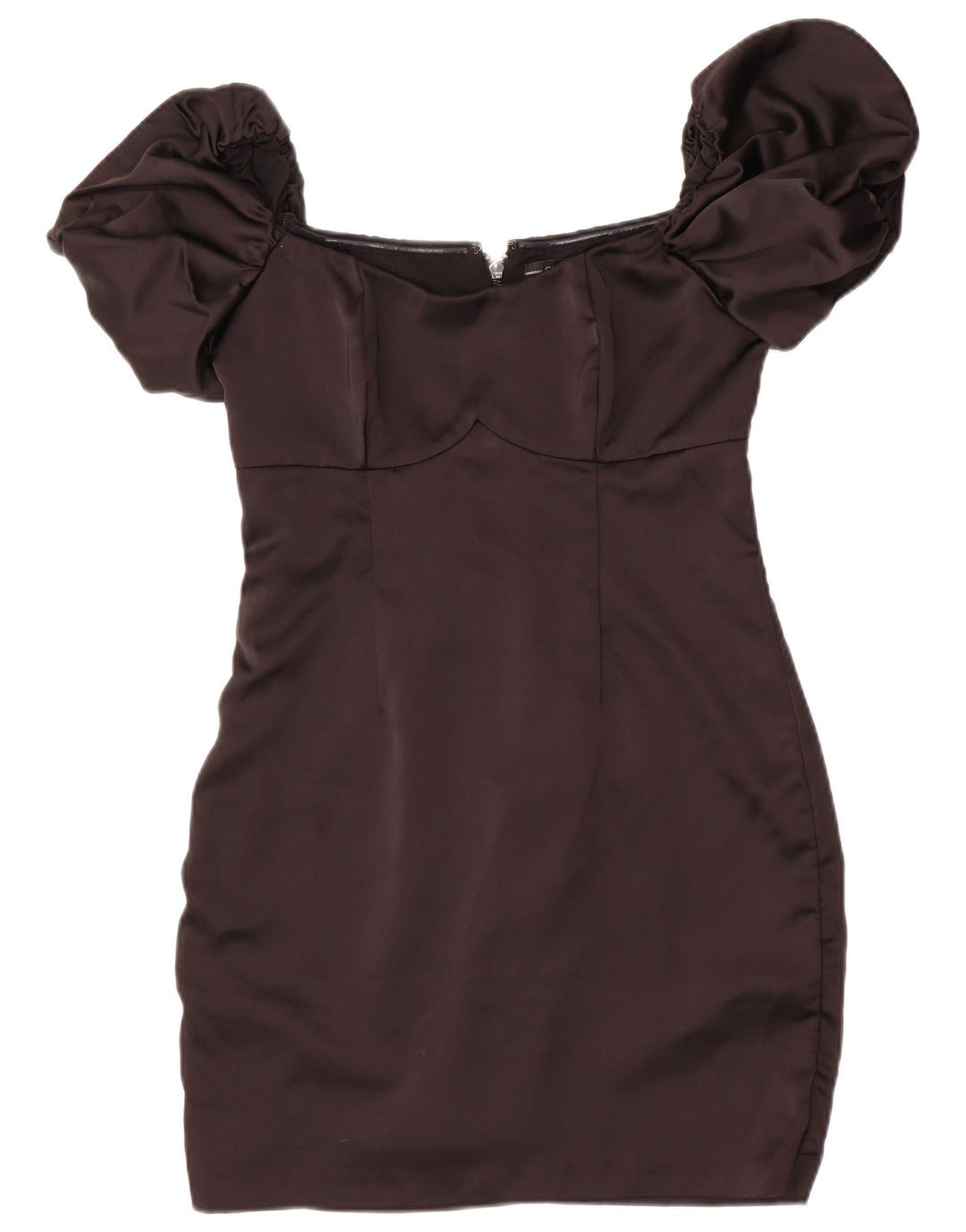 Guess Ženska haljina s otvorenim ramenima, mala crna poliesterska haljina UK 8