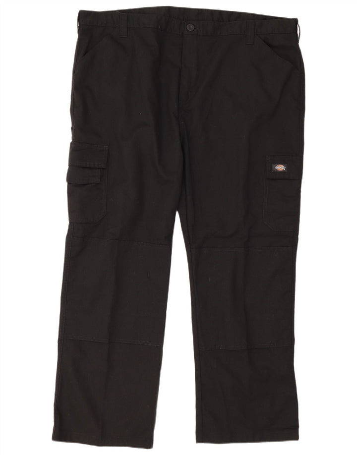 Dickies muške ravne kargo hlače W46 L30 crni poliester