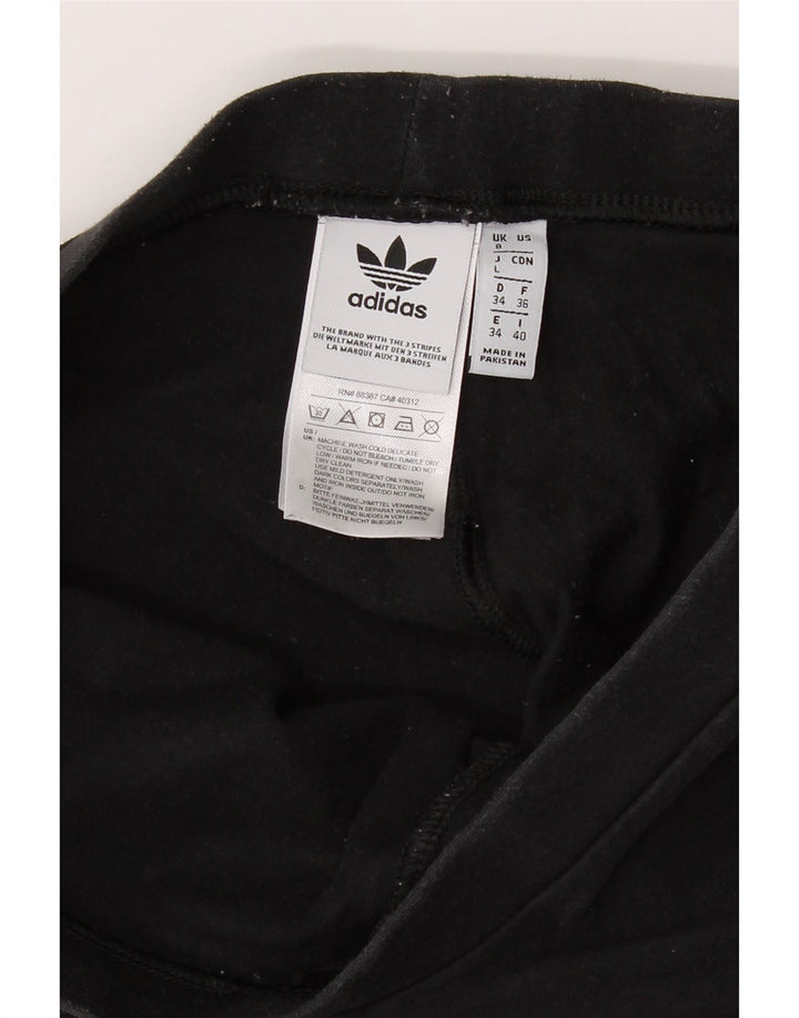 ADIDAS Womens Leggings UK 8 Small  Black Cotton Vintage Adidas and Second-Hand Adidas from Messina Hembry 