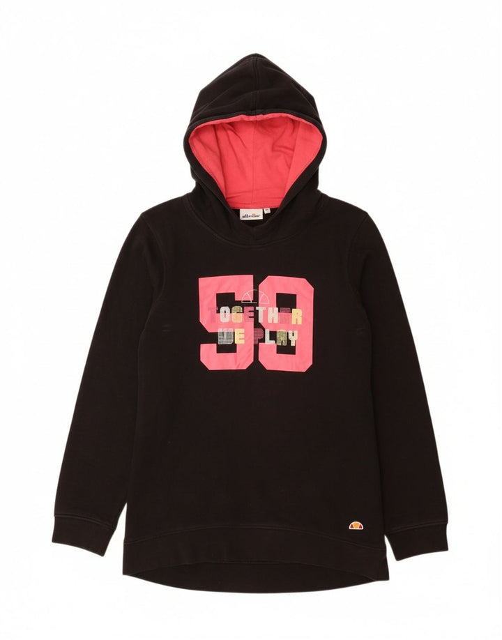 ELLESSE majica s kapuljačom s kapuljačom za djevojčice 13-14 godina, crna