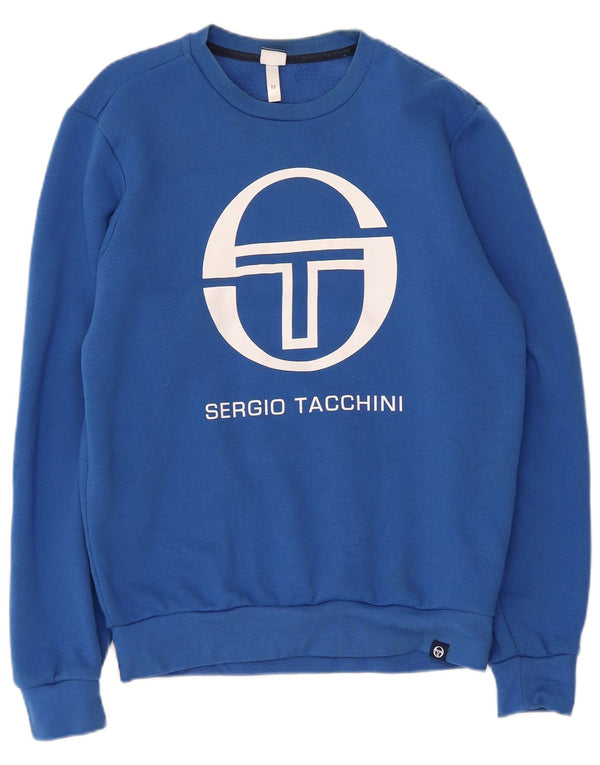 Sergio Tacchini muška majica s grafičkim motivima srednje plavi pamuk