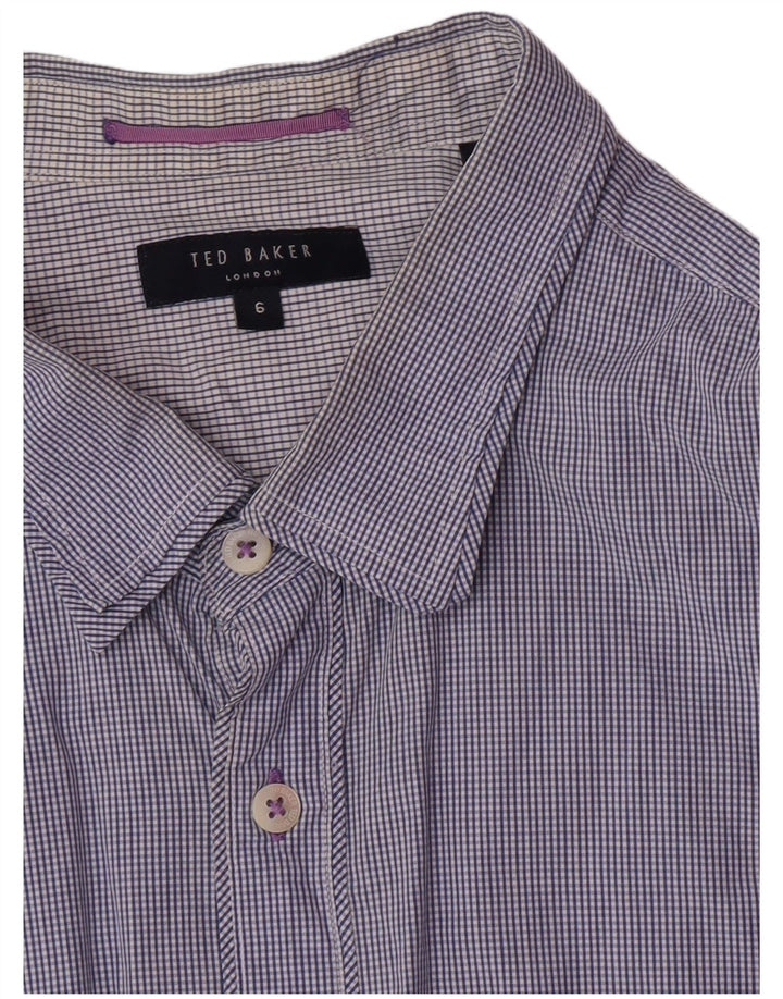Ted Baker muška košulja veličina 6 2XL tamnoplava karirana