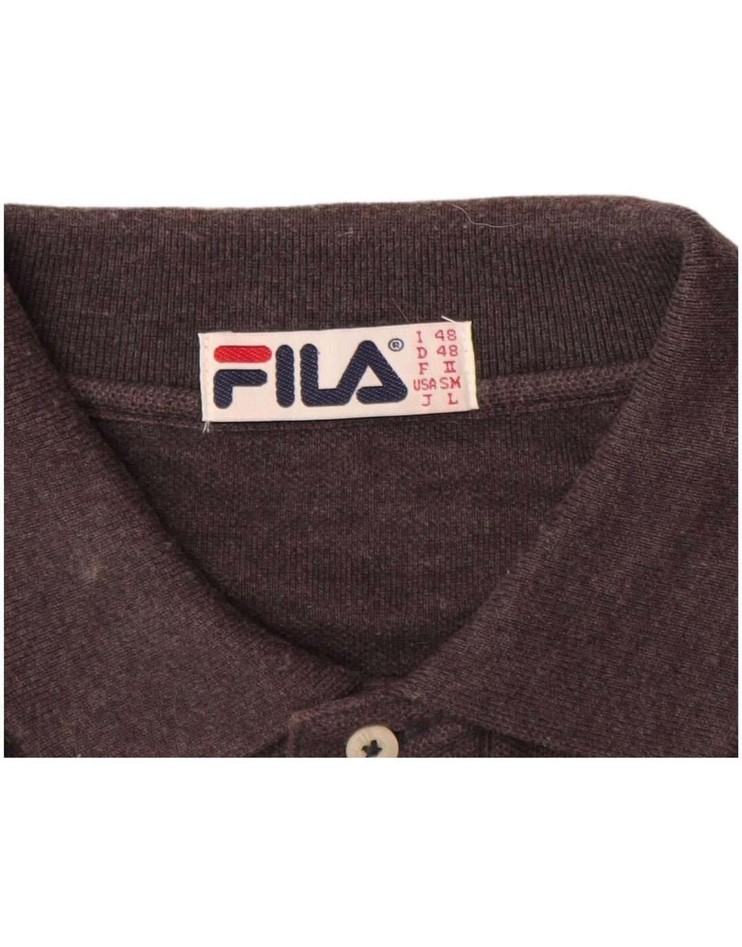 FILA muška polo majica IT 48 srednje smeđi pamuk