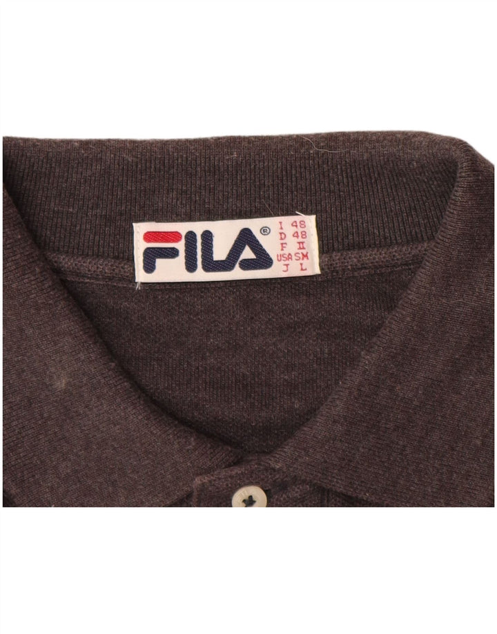 FILA muška polo majica IT 48 srednje smeđi pamuk