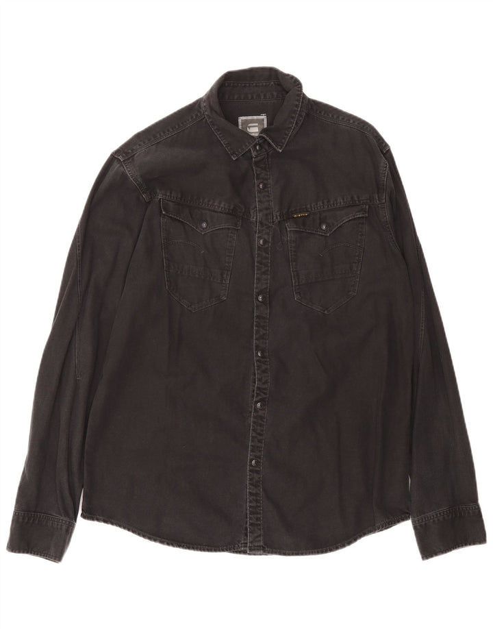 G-Star muška traper košulja XL crni pamuk