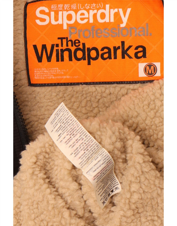 Superdry ženska jakna parka s kapuljačom UK 14 srednje crna