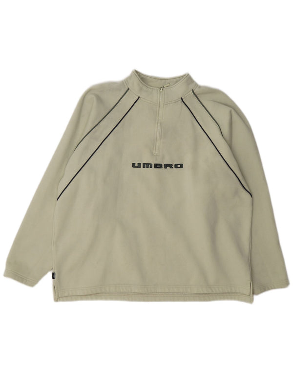 Umbro muški džemper od flisa s patentnim zatvaračem UK 41/43 veliki zeleni poliester