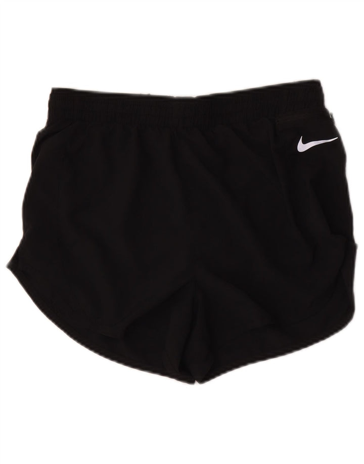 Nike Ženske Dri Fit Sportske Kratke Hlače UK 10 Mali crni poliester