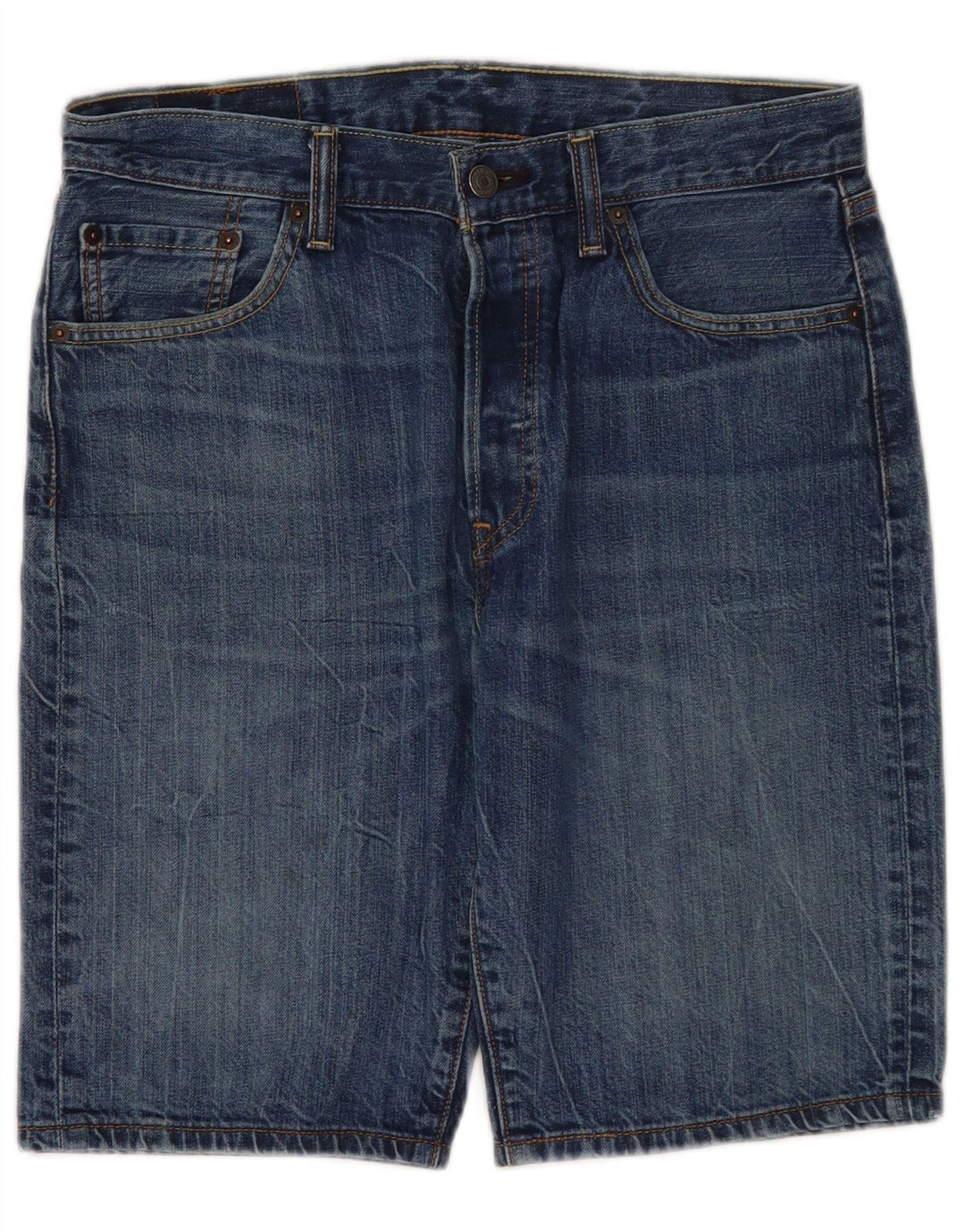 Levi's muške 501 traper kratke hlače W30 srednje plavi pamuk