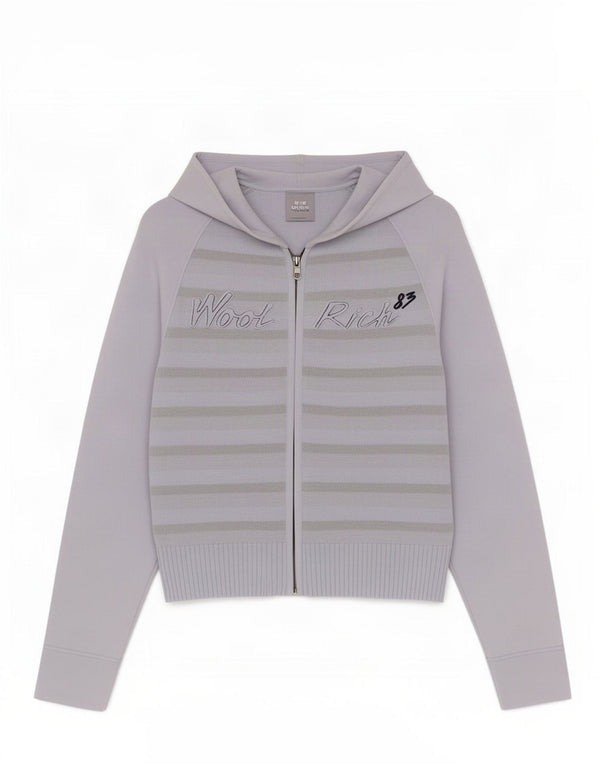 Woolrich ženski kardigan s kapuljačom s kapuljačom UK 14 velike plave pruge