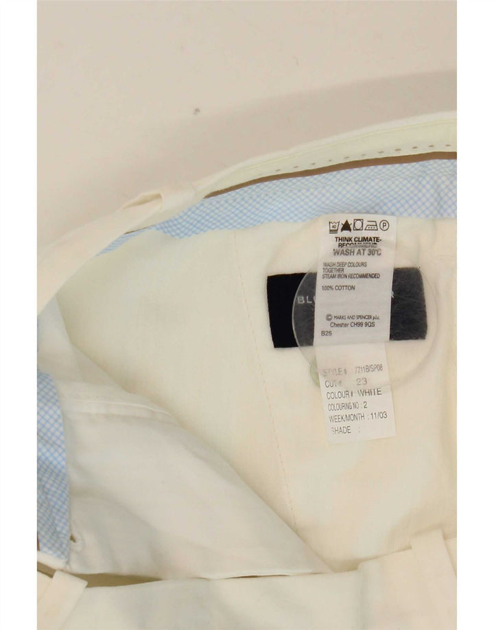 Marks & Spencer ženske kratke hlače Blue Harbor Chino W32 veliki bijeli pamuk