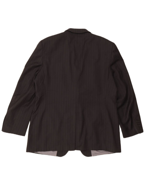 Ted Baker muška jakna sako s 2 gumba UK 46 3XL vunene crne pruge