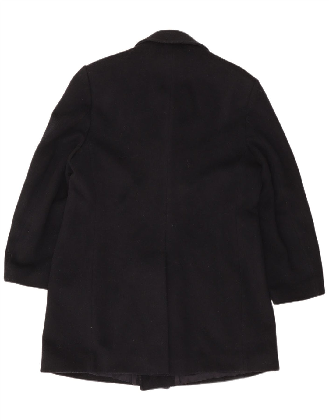 VINTAGE muški kaput s dvorednim kopčanjem UK 42 XL tamnoplava vuna