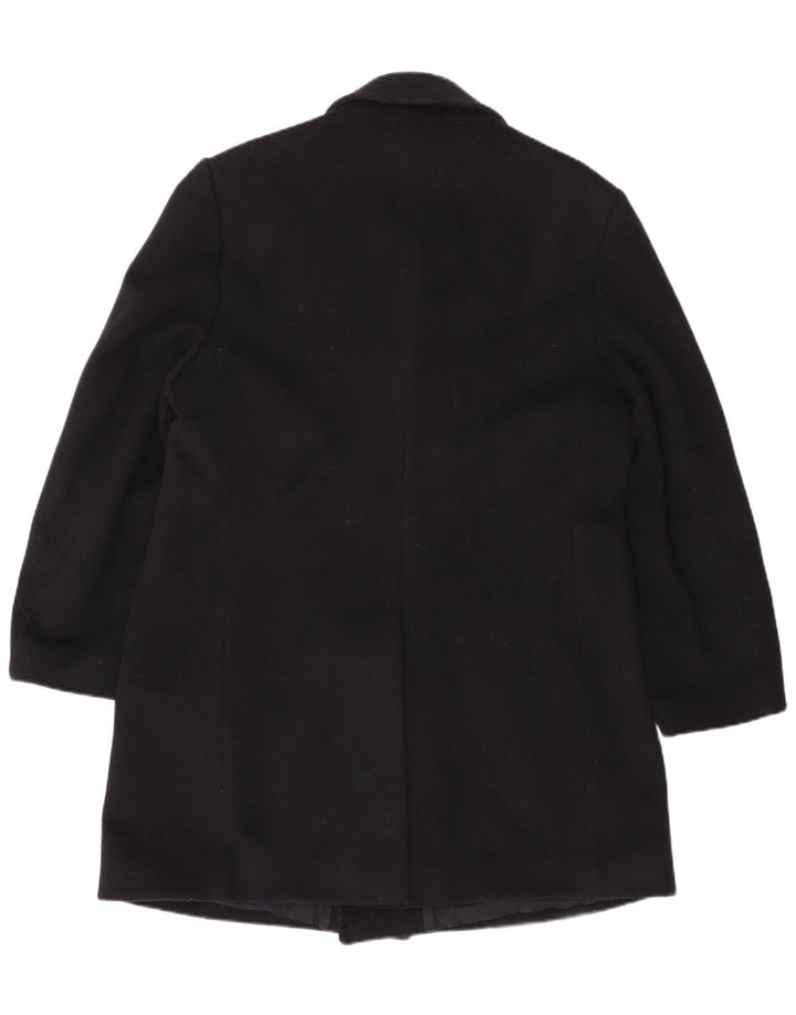 VINTAGE muški kaput s dvorednim kopčanjem UK 42 XL tamnoplava vuna