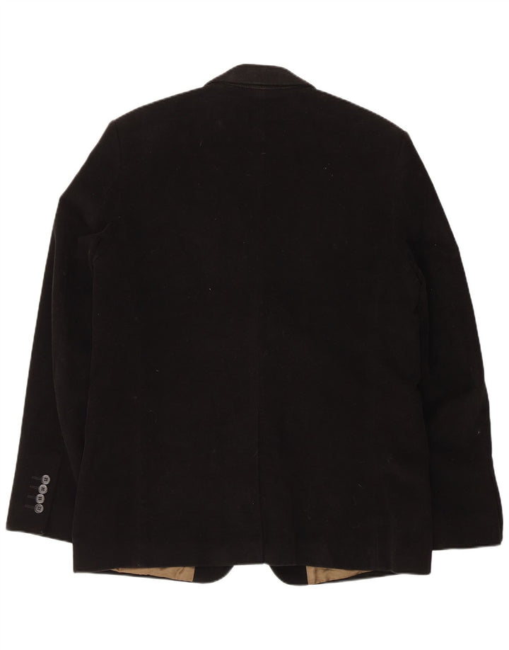 French Connection muška jakna s 2 gumba UK 42 XL crni pamuk