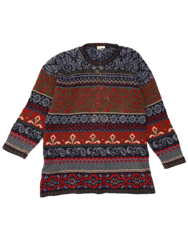 Vintage muški džemper s okruglim izrezom IT 44, srednje raznobojni Fair Isle