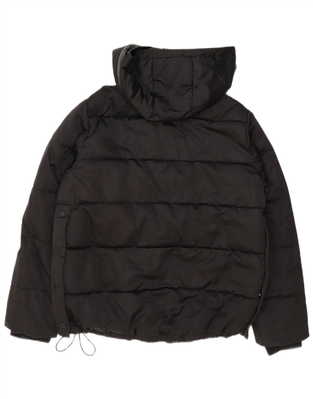 Zara ženska oversized s kapuljačom podstavljena anorak jakna UK 10 Mala crna