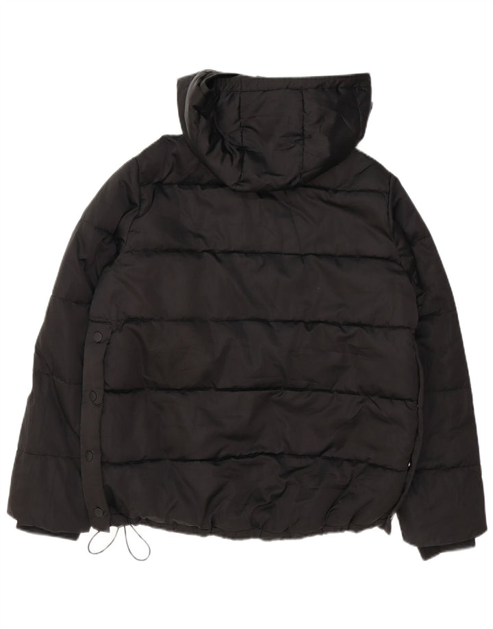 Zara ženska oversized s kapuljačom podstavljena anorak jakna UK 10 Mala crna