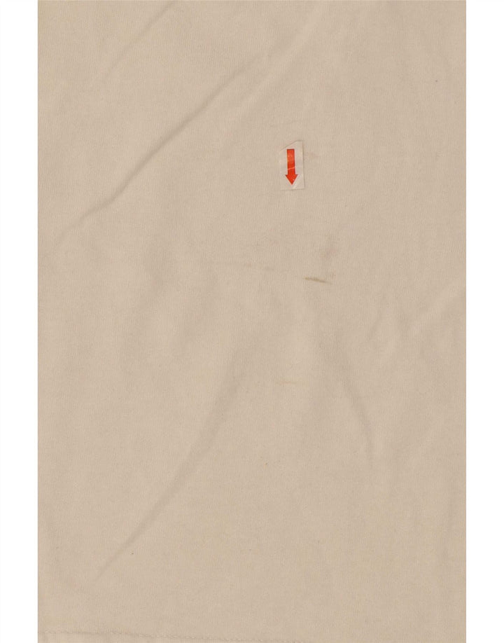 Vintage muška mala bijela majica s grafičkim motivima
