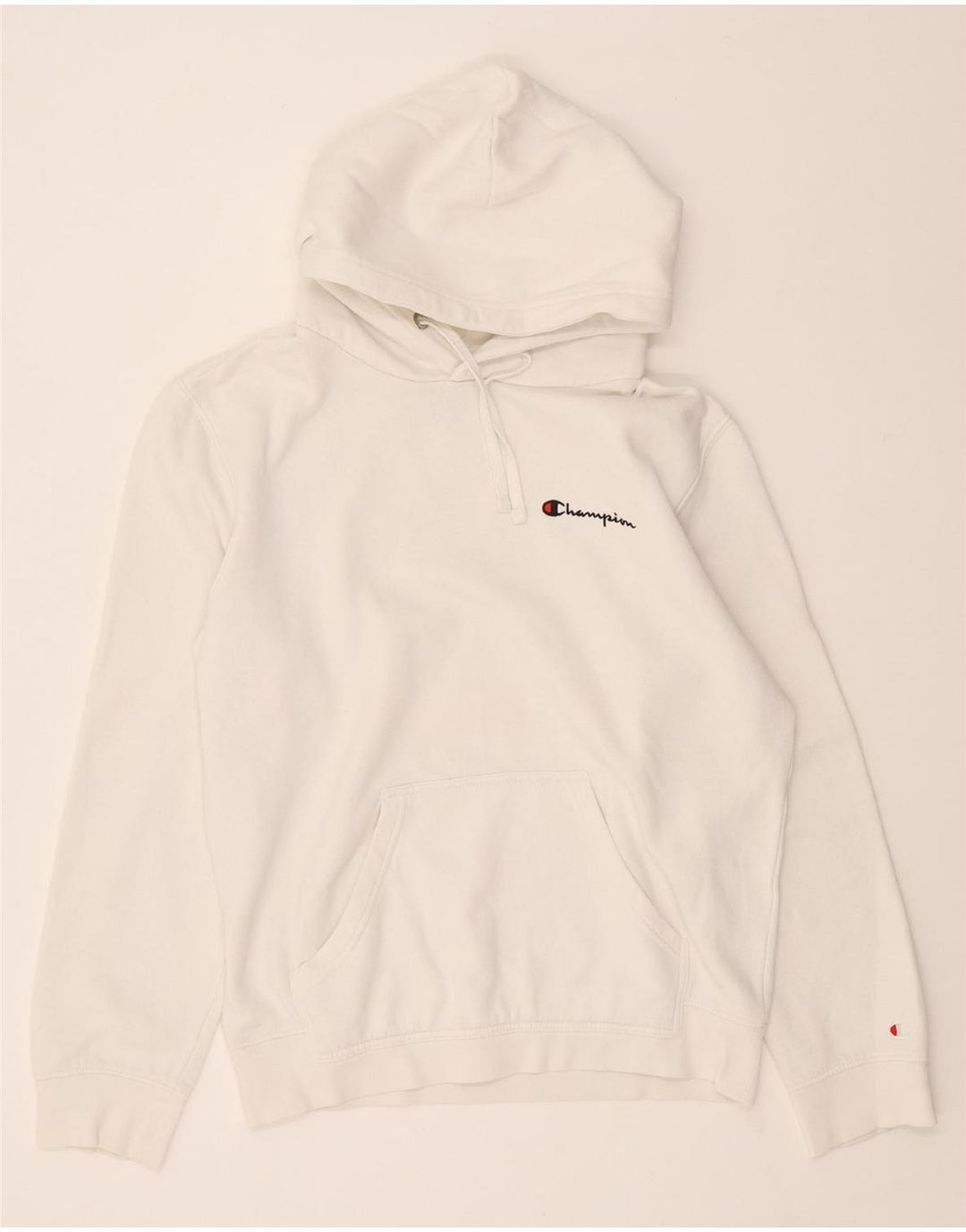 CHAMPION Mens Hoodie Jumper Small White Vintage Champion and Second-Hand Champion from Messina Hembry 
