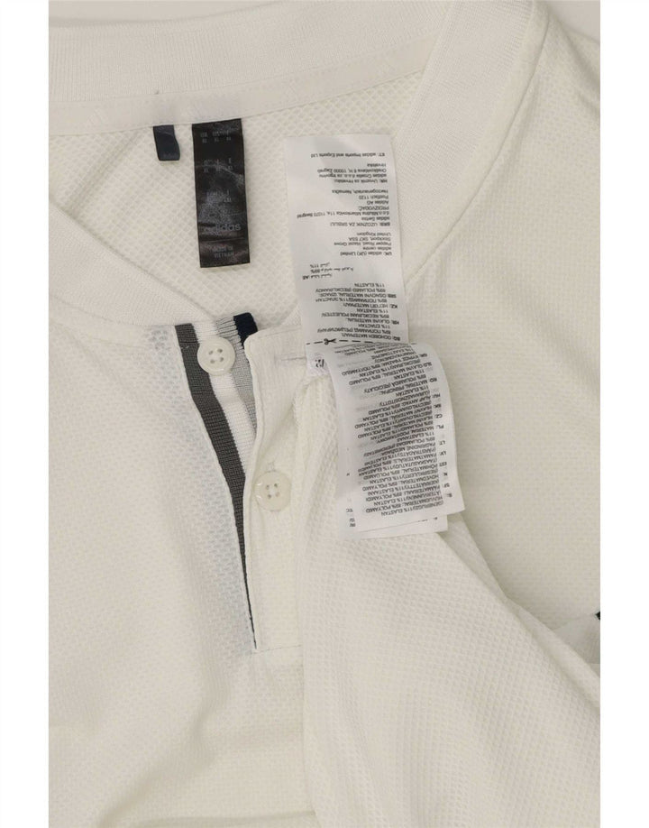 Adidas muška polo majica XL bijeli poliester