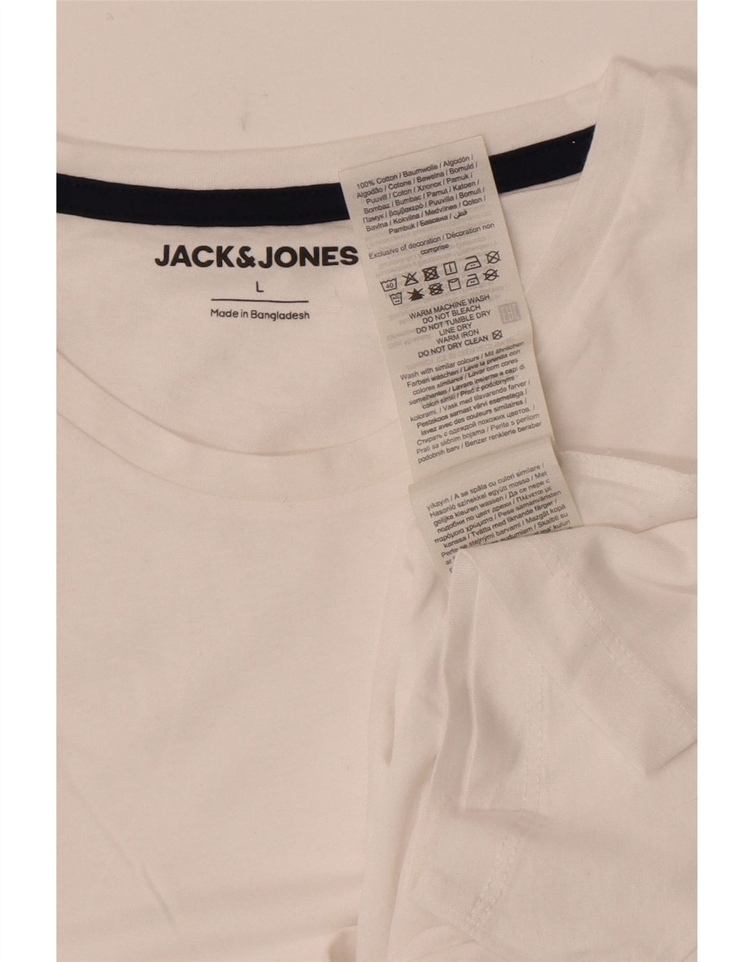 Jack & Jones muška majica kratkih rukava Veliki bijeli pamuk