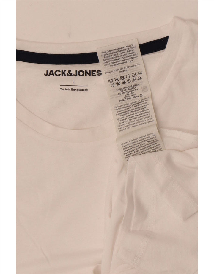 Jack & Jones muška majica kratkih rukava Veliki bijeli pamuk