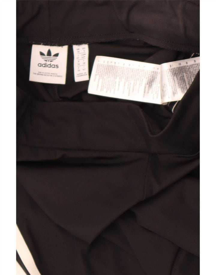 Adidas ženske hlače za trenirku s lepršavim krojem UK 10 male crne poliesterske